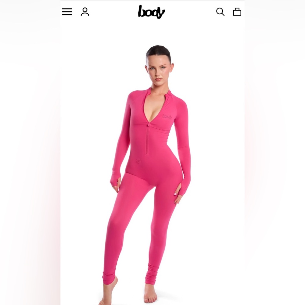 BODY BY RAVEN TRACY Pink Jumpsuit Size M